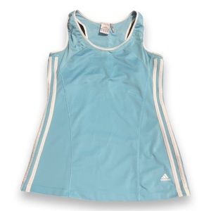 ADIDAS || Light Blue Athletic Built-In Sports Bra Tank Top || size Medium